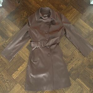 Vintage Brown Belted Women's Coat
